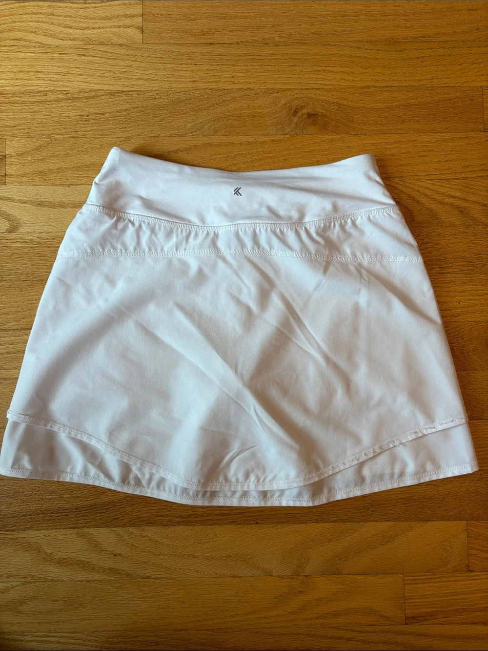 Kyodan White Athletic Skort with Subtle Logo
